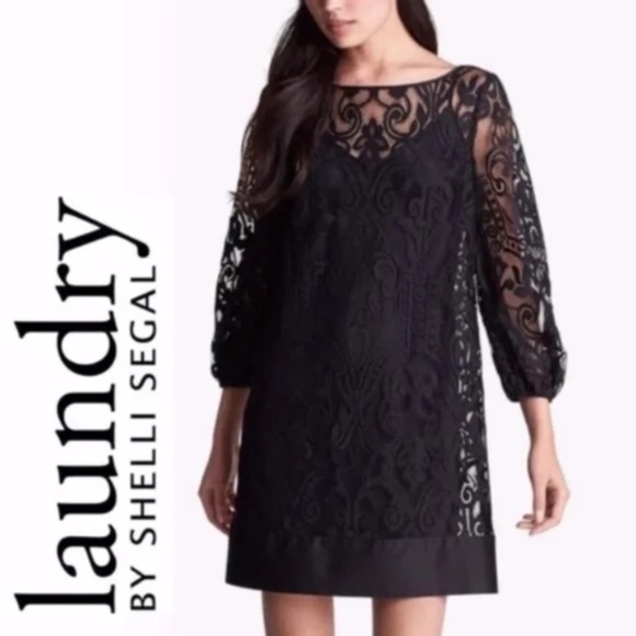 NWOT Laundry Lace Overlay Dress - Picture 5 of 14